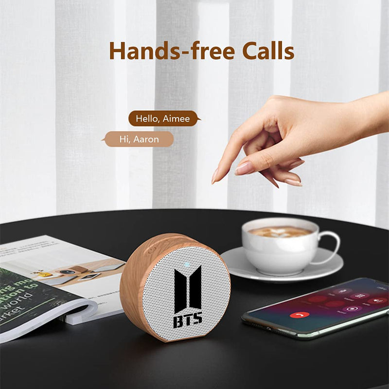  [AUSTRALIA] - Kpop BTS Merchandise Portable Wood Bluetooth Speaker for Army Gifts