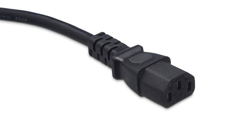 Amazon Basics Computer Monitor TV Replacement Power Cord - 12-Foot, Black 12' 1-Pack - LeoForward Australia