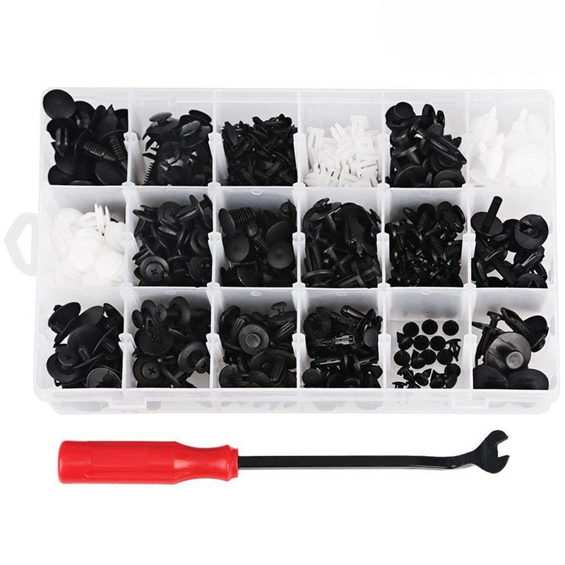 ANTS PART 415 PCS Car Retainer Clips & Plastic Fasteners Kit-18 Most Popular Sizes Auto Push Pin Rivets Set -Door Trim Panel Clips for GM Ford Toyota Honda Chrysler - LeoForward Australia