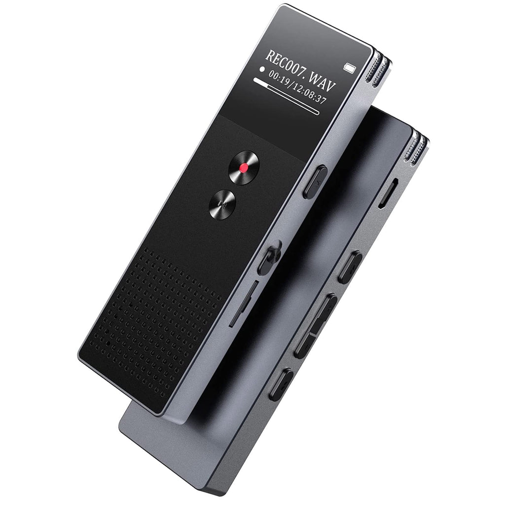  [AUSTRALIA] - 16GB Professional Digital Voice Recorder, Voice Recorder with FM, Supports one-Click Recording and Saving, Built-in Speaker, Ideal for Lessons, Meetings, Interviews