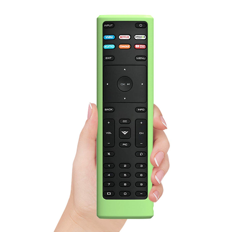 SIKAI Remote Case Compatible with Vizio XRT136 Smart TV Remote Skin-Friendly Shockproof Silicone Cover for Vizio XRT136 Remote Washable Anti-Lost with Remote Loop (Glow in Dark Green) Glow in Dark Green - LeoForward Australia