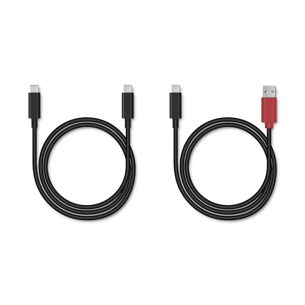  [AUSTRALIA] - HUION Full-Featured Type-C Cable USB-C to USB-C Cable(3.2FT) & USB-C to USB-A(3.2FT) Suitable for Kamvas 13 Pen Display Drawing Tablet with Screen