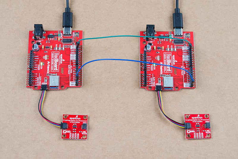  [AUSTRALIA] - SparkFun Cryptographic Development Kit-Add a soaring level of security to your projects - Includes 2x SparkFun Cryptographic Co-Processor Breakout-ATECC508A (Qwiic) 2x SparkFun RedBoard Artemis & more