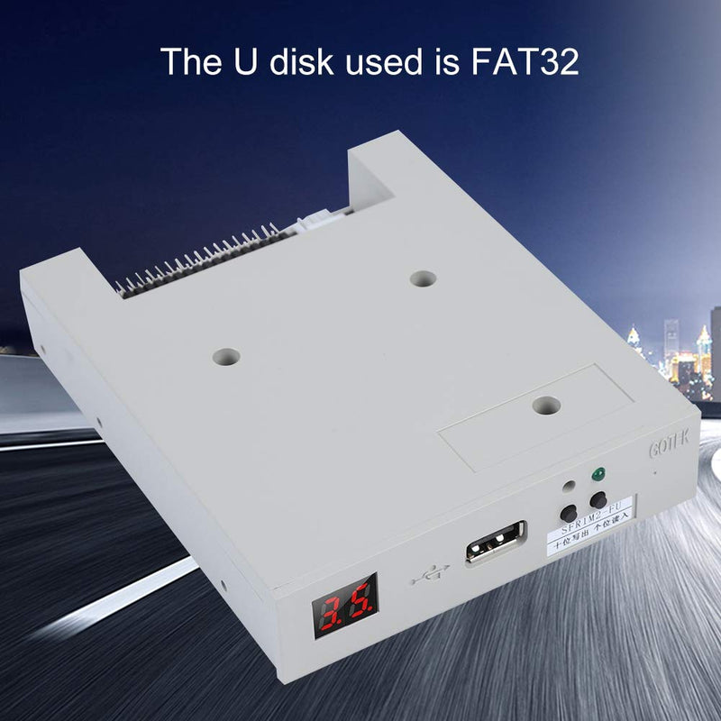  [AUSTRALIA] - Floppy Disk Drive,SFR1M2-FU 1.2MB USB SSD Floppy Drive Emulator for Flat Knitting Machine, Built-in Memory for Switching Data and Conversion Formats Between FAT16 / 32 and FAT12