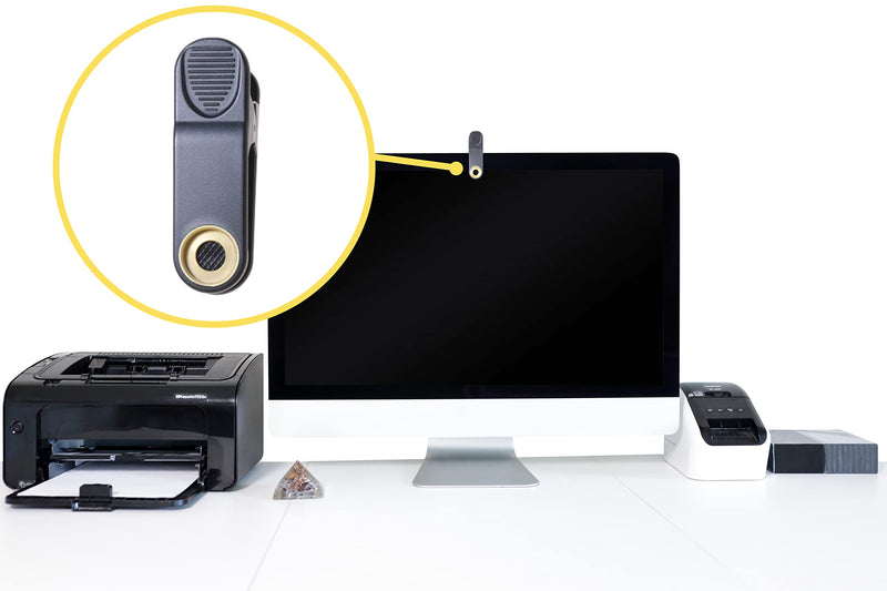  [AUSTRALIA] - Barrier Tools iMac Camera Cover | Clip On Webcam Cover | Easy To Use Camera Blocker | Opens Wide | Fits Most Computer Webcams - Black