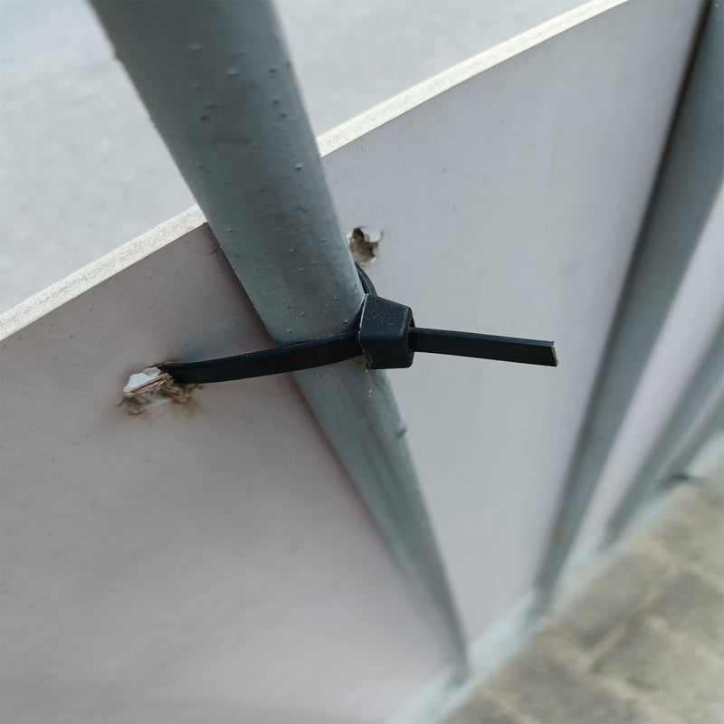  [AUSTRALIA] - Zip Ties 500 pcs 8 inch Cable Zip Ties, Premium Plastic Wire Ties with 40 LBS Tensile Strength, UV Resistant Cable Ties, Self-Locking Black Nylon Tie Straps 4 x 200 mm, 8 inch