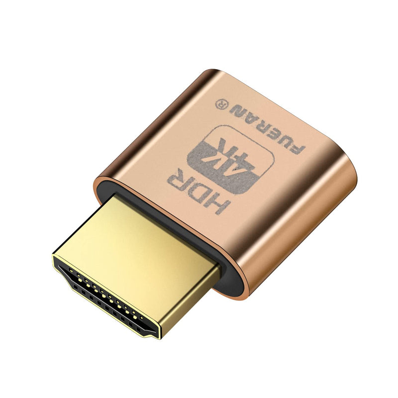  [AUSTRALIA] - FUERAN 2K 4K 8K HDMI Dummy Plug-Virtual Monitor Display Emulator Headless Adapter 3840x2160@60Hz 1080@120HDR DVI EDID Emulator (4K-1080@60-3840x2160@60 HDR) 4K-1080@60-3840x2160@60 HDR