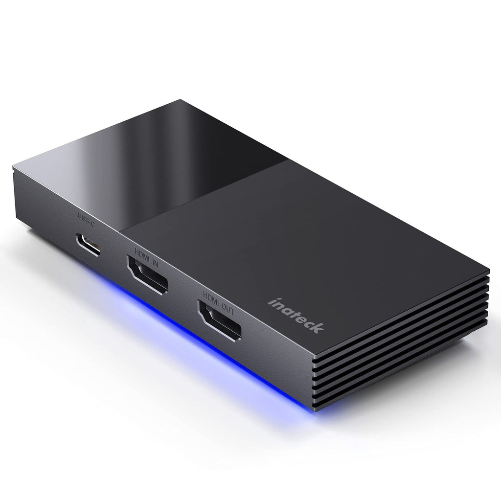  [AUSTRALIA] - Inateck Video Capture Card 4K 60Hz HD HDMI Pass Through 1080P 60fps Video Capture Ultra Low Latency with Headphone and Microphone Ports