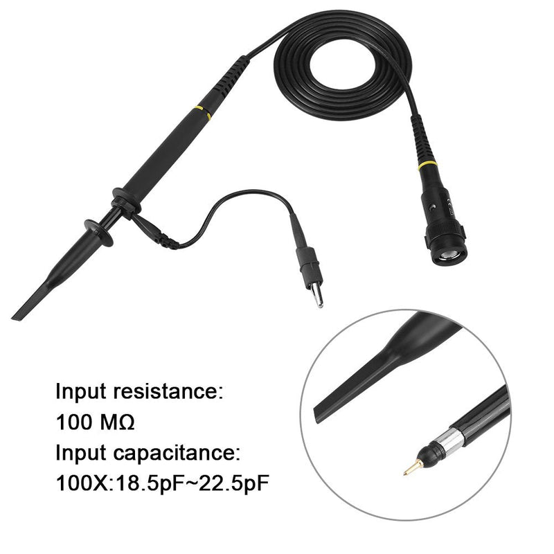  [AUSTRALIA] - 1 piece P4060 probe high voltage 1: 100, 2000 V 60 MHz oscilloscope probe, 1.2 m cable with standard BNC end, black