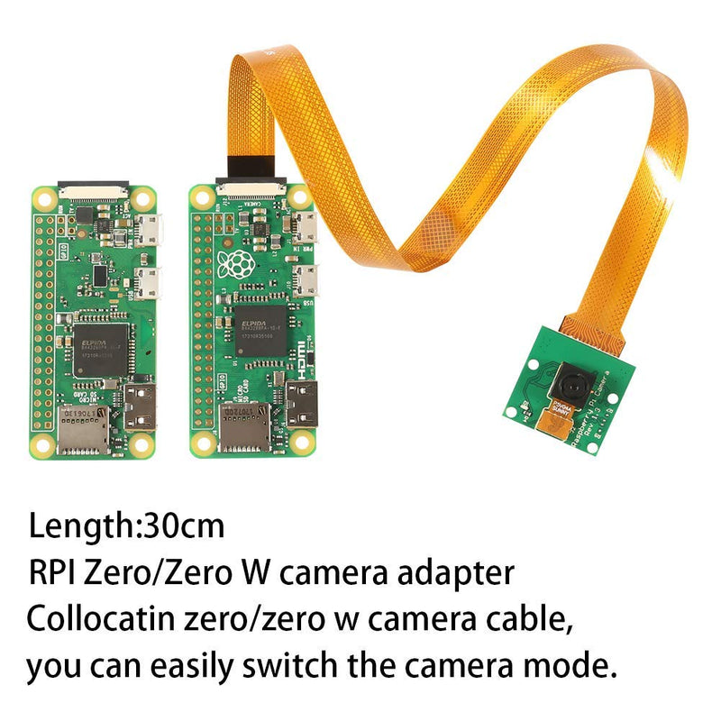  [AUSTRALIA] - Aoicrie Raspberry pi Zero Camera Module 5MP 1080p OV5647 Sensor Video Webcam Compatible with Pi Zero Ribbon Cable&FPC Cable for Raspberry Pi Model A/B/B+,Pi 2 Raspberry Pi 3,3B+ Pi Zero/Zero W Pi 4