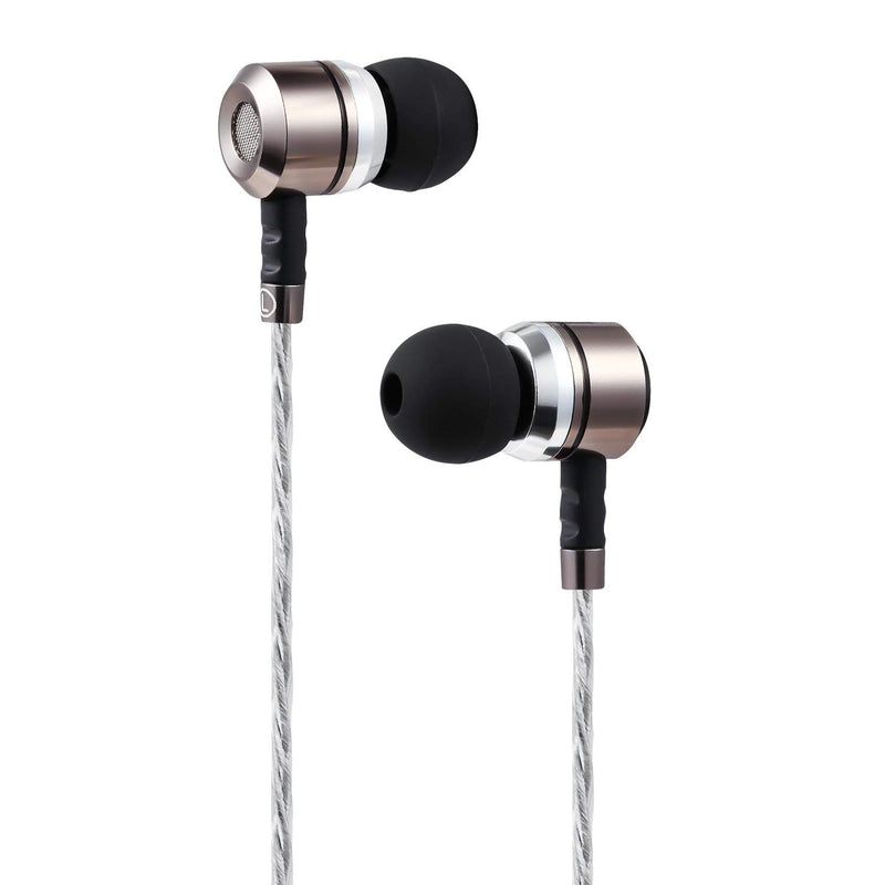  [AUSTRALIA] - sephia SP3060 Earbuds, Wired in-Ear Headphones with Tangle-Free Cord, Noise Isolating, Bass Driven Sound, Metal Earphones, Carry Case, Ear Bud Tips, 3.5mm