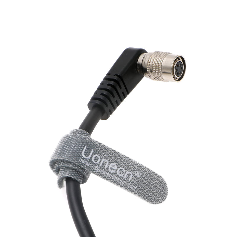  [AUSTRALIA] - Uonecn Basler AVT GIGE CCD Camera Cable Right Angle Hirose 6 Pin Female to Open End 39''