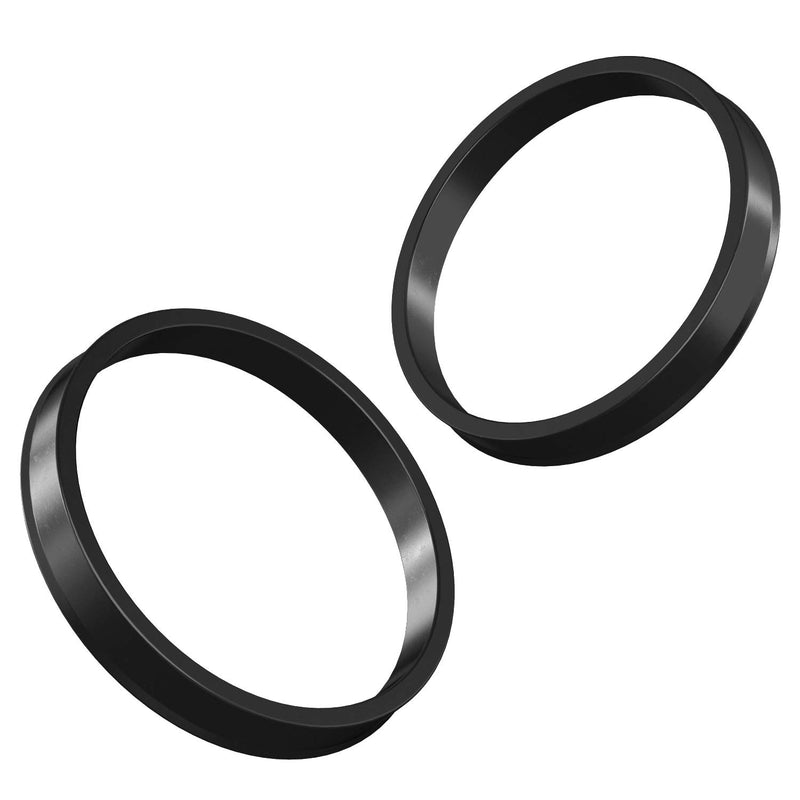  [AUSTRALIA] - Hubcentric Rings (Pack of 4) - 65.1mm ID to 73.1mm OD - Black Poly Carbon Plastic Hubrings - Only Fits 65.1mm Vehicle Hubs and 73.1mm Wheel Centerbore - Works with Various Chevrolet Jeep Pontiac Volvo
