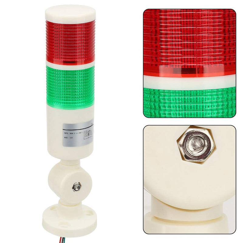  [AUSTRALIA] - BEM-X-50-2W-D Flashing Bright Red/Green CNC Machine LED Indicator Signal Light 24VDC for Machine Tools