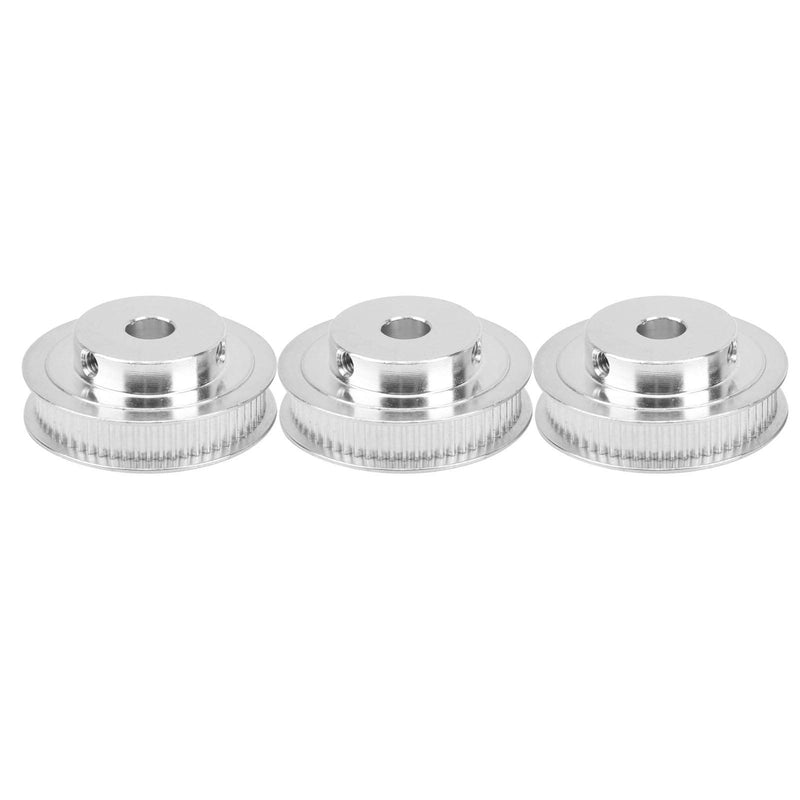  [AUSTRALIA] - 3 Sets Aluminum Alloy Synchronous Wheel 8mm Mechanical Timing Pulleys for Milling Machine 3D Printer Parts