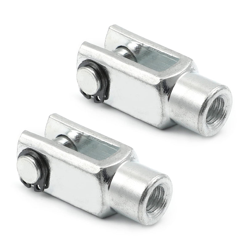  [AUSTRALIA] - Othmro 2pcs Air Cylinder Rod Clevis End 40mm Length M8x1.25 Female Thread Y Connector