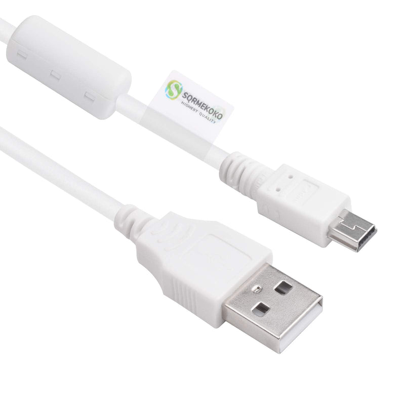  [AUSTRALIA] - Replacement IFC-400PCU Canon Camera USB Cable for Canon PowerShot EOS DSLR Cameras & Camcorders (White) White