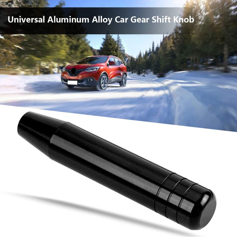  [AUSTRALIA] - Acouto 7.1in Universal Car Manual Gear Shift Knob Handle Shifter Lever, Aluminum Alloy(Black) Black