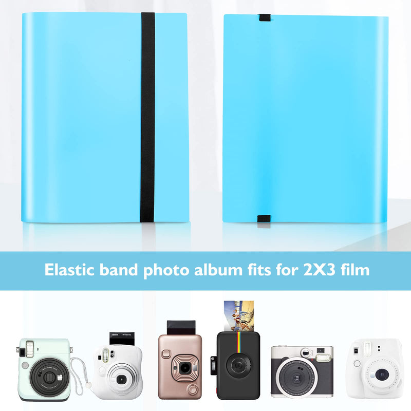  [AUSTRALIA] - 432 Pockets Photo Album for Fujifilm Instax Mini Camera, Polaroid Mini Camera, for Fujifilm Instax Mini 11 12 9 8 7+ Instant Camera (Blue) Blue