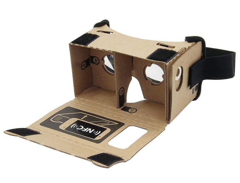  [AUSTRALIA] - Google Cardboard,Virtual Real Store 3D VR Headsets Virtual Reality Glasses Box with Clear 3D Optical Lens and DIY Comfortable Head Strap Nose Pad for Smartphones VR-1.0-ycc