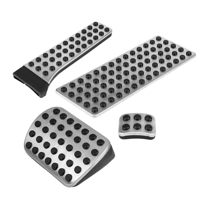  [AUSTRALIA] - Suuonee Brake Clutch Pedal, 4pcs Car Fuel Brake Clutch Pedal Cover for Mercedes Benz W203 W204 W210 W211 W212 CE