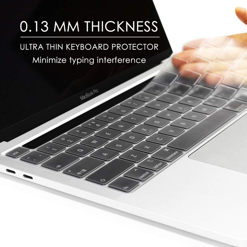  [AUSTRALIA] - ProElife Ultra Thin TPU Keyboard Cover Skin for Newest MacBook Pro 13.3" 13 inch 2020 (Model: A2338) with Apple M1 Chip / Touch ID / Touch Bar Accessories (for Mac pro 13'' M1, Clear) For Mac pro 13'' M1