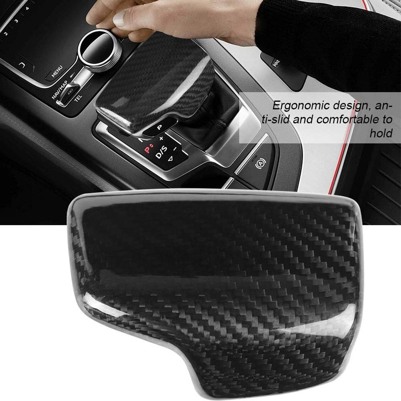  [AUSTRALIA] - Shift Knob - 1 PC of Carbon Fiber Car Gear Shift Knob Head Cover Trim for Audi A4 S4 RS4 B9 A5 S5 RS5 Q5 Q7.