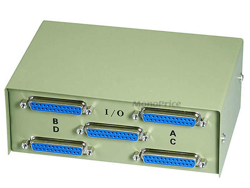  [AUSTRALIA] - Monoprice 101354 DB25 ABCD 4 Way Switch Box