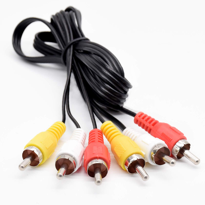 3FT RCA M/Mx3 Audio/Video Cable, 3 ft. RCA Style Plugs 3-Male to 3-Male, Low Loss, for TV, VCR, DVD, Satellite, and Home Theater Receivers - LeoForward Australia