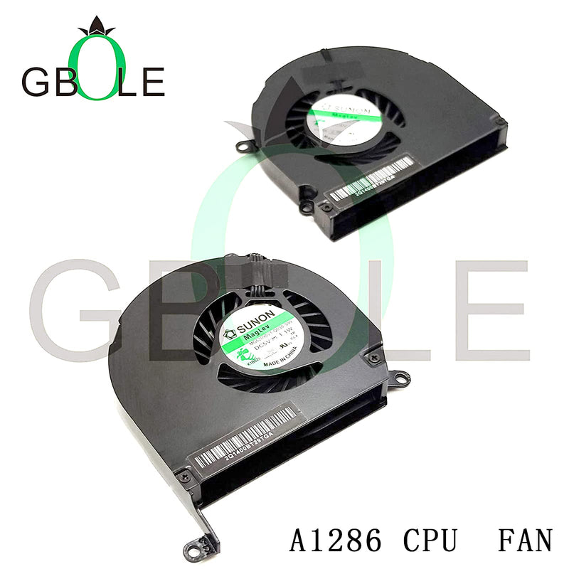  [AUSTRALIA] - GBOLE Replacment for MacBook Pro Retina 15.6" A1286 Left + Right CPU Cooling Fan Compatible 2008-2012 661-4951 661-4952 922-8702 922-8703 MG62090V1-Q030-S99 A1289 Fan