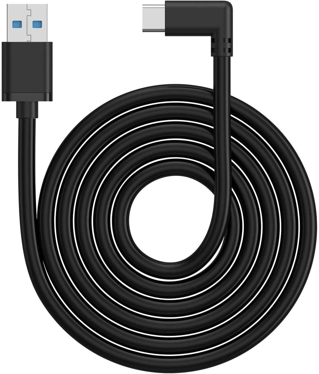  [AUSTRALIA] - KIWI design Link Cable USB A to Type-C, 10 Feet/3m USB C 3.0 Cable Compatible with Quest 2 (Black) Black