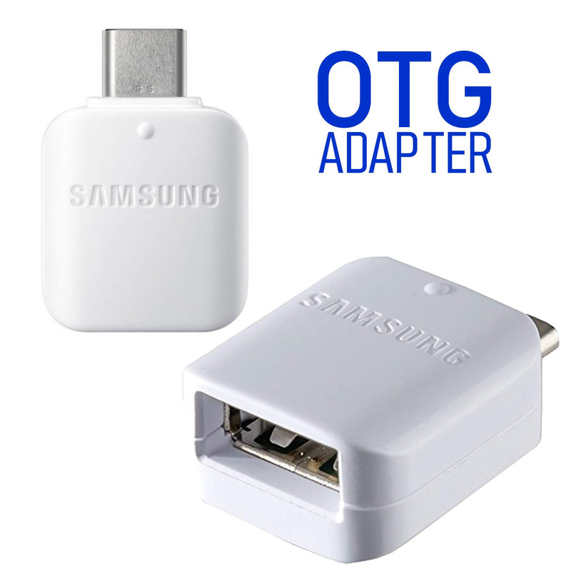 Samsung Fast Adaptive Wall Adapter Charger for Galaxy S7 Edge S6 Plus Note 5 4 J3 J5 J7 Prime EP-TA20JWE - 5 Foot Micro USB Cable and OTG Adapter - White - LeoForward Australia