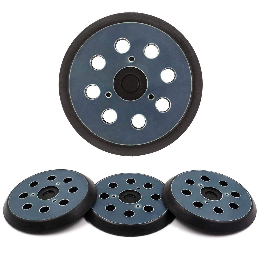  [AUSTRALIA] - AxPower 4 Packs 5 inch 8 Hole Replacement Sander Pads 5" Hook and Loop Sanding Backing Plates for Makita 743081-8 743051-7, DeWalt 151281-08 DW4388, Porter Cable, Hitachi 324-209