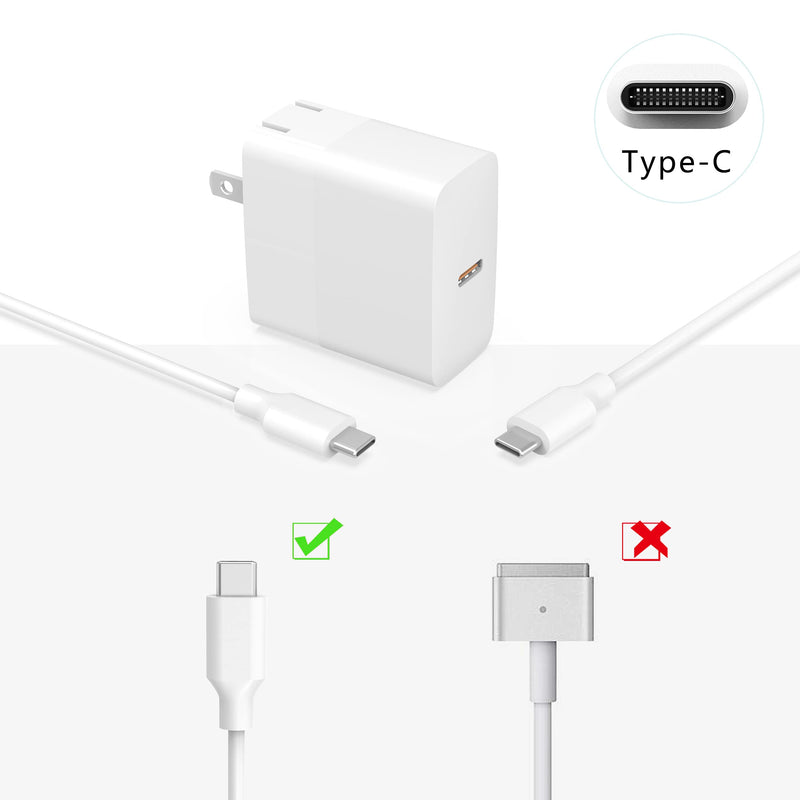  [AUSTRALIA] - 30W Charger for MacBook Air Laptop, iPad Air 4th Generation Tablet with USB C to C Charging Cable