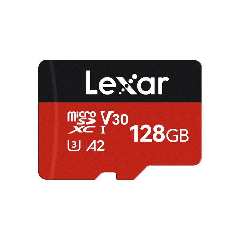  [AUSTRALIA] - Lexar E-Series Plus 128GB Micro SD Card, microSDXC UHS-I Flash Memory Card with Adapter, 160MB/s, C10, U3, A2, V30, Full HD, 4K UHD, High Speed TF Card for Phones, Tablets, Drones, Dash Cam