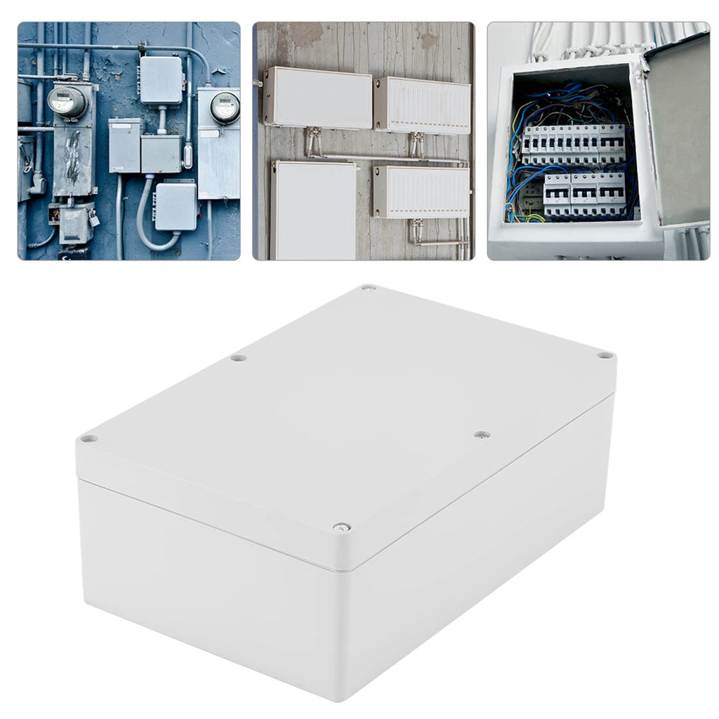  [AUSTRALIA] - Waterproof Junction Box, Gray Plastic Enclosure Project Case DIY Wiring Junction Box 230*150*85mm