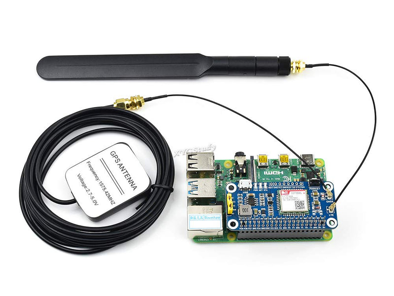  [AUSTRALIA] - for Raspberry Pi NB-IoT Cat-M (eMTC) GNSS HAT Based on SIM7080G with LTE GPS External Antenna for Pi 4 3 2 Model B B+ Zero W WH USB Interface UART Supports GLONASS BeiDou Galileo @XYGStudy SIM7080G Cat-M/NB-IoT HAT