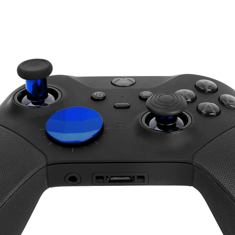  [AUSTRALIA] - 13 in 1 Metal Thumbsticks for Xbox One Elite Series 2, Xbox One Elite 2 Controller Parts, Gaming Accessory Replacement, Metal Mod 6 Swap Joysticks, 4 Paddles, 2 D-Pads, 1 Tool(Blue)(Buy from marspell)