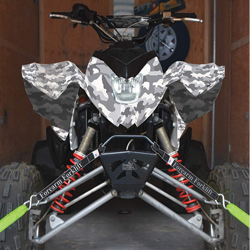  [AUSTRALIA] - Forearm Forklift FFLH246 LoopHolz Soft Loop Straps for Motorcycles, UTV's, Quads, Generators and Other Equipment for Lengthening Tie-Downs and Bungee Cords | 24-inch, Pack of 6, Black