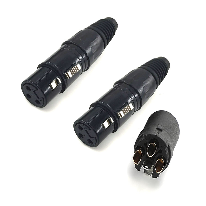  [AUSTRALIA] - WJSTN XLR to 6.35mm 1/4 TS Cable, 6.35mm Dual Channel to 3-pin XLR （Female）, XLR to 1/4 ts 6.35mm Audio Cable (3FT) 3FT