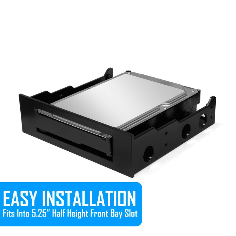  [AUSTRALIA] - Kingwin SSD Hard Drive Mounting Kit Internal, Convert Any 3.5” Solid State Drive/HDD Into One 5.25 Inch Drive Bay. Mounting Screws Included, Quick and Easy Installation [HDM-228] 1 x 3.5 HDD/SSD to 5.25 Plastic