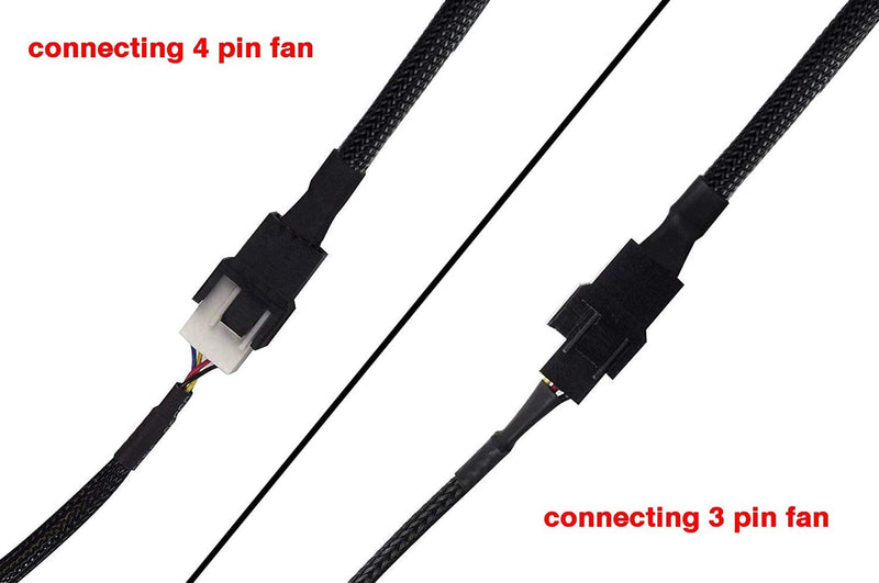  [AUSTRALIA] - TeamProfitcom USB 12V to Dual 4 Pin or 3 Pin PC Fan Sleeved Power Adapter Cable 25 Inches
