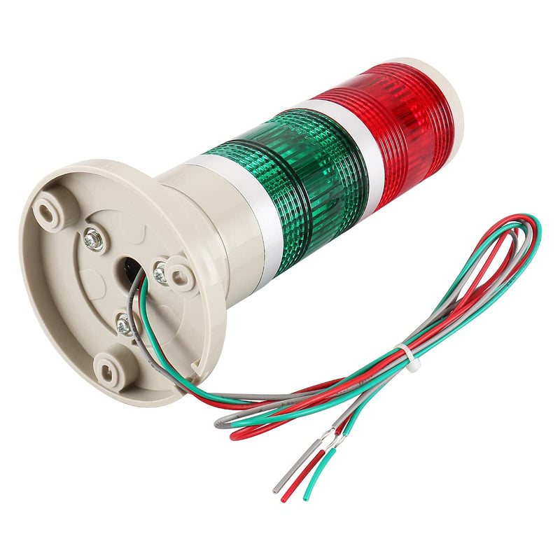  [AUSTRALIA] - Baomain Industrial Signal Light Red Green LED Signal Steady Tower DC 24V