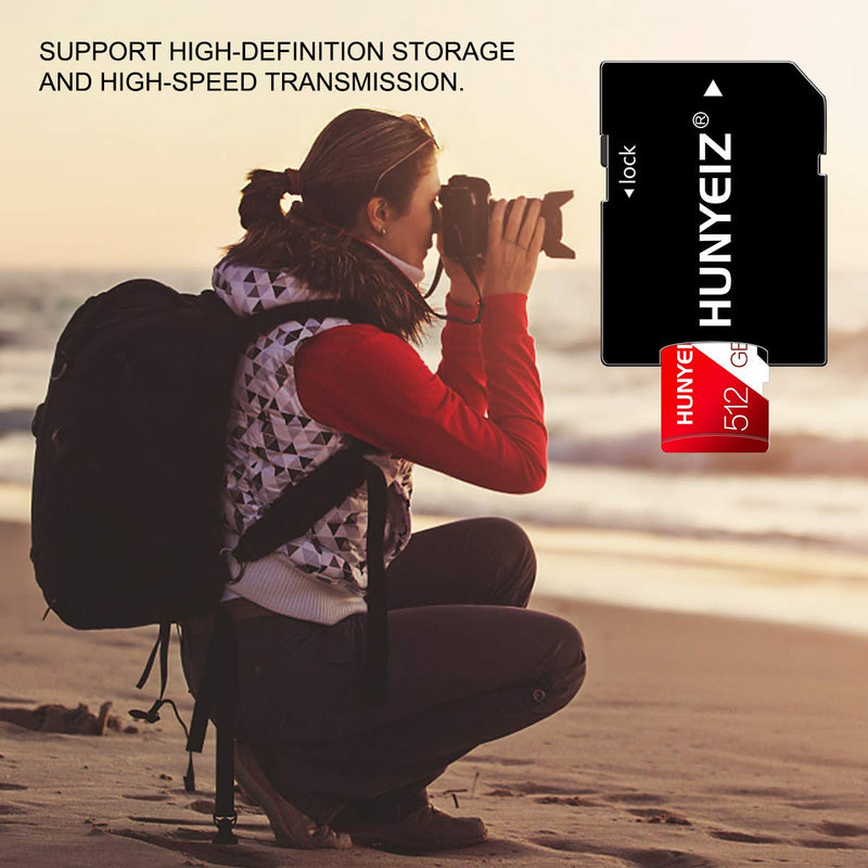  [AUSTRALIA] - 512GB Micro SD Card with Adapter Class 10 Flash Memory Card for Smartphone,Digital Camera,Tablet and Drone