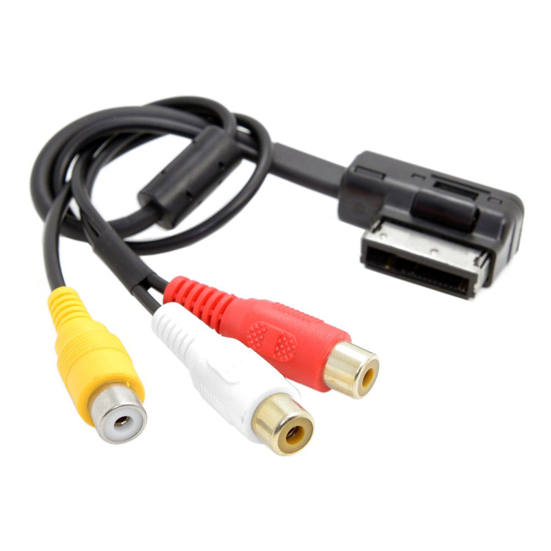 Cablecc AMI MMI to 3 RCA Audio Video Cable Female DVD Video and Audio Input Cable for Audi A1 A7 A8 VW Car - LeoForward Australia