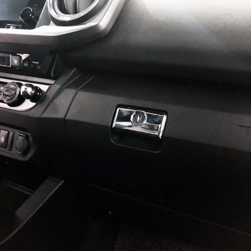  [AUSTRALIA] - Fit for 2015-2020 TOYOTA Tacoma Glove Box Handle button panel Cover molding Trim Accessories 2016 2017 2018 2019