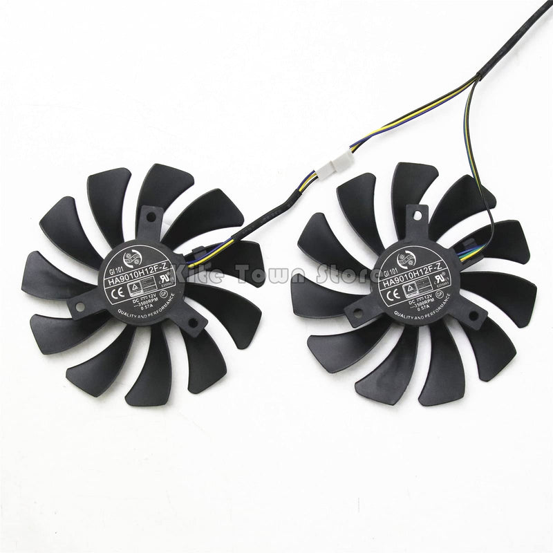  [AUSTRALIA] - Bestparts New Graphics Card Video Card Cooling Fan for MSI GTX 1060 960 P106-100 P106 HA9010H12F-Z 85MM 4PIN