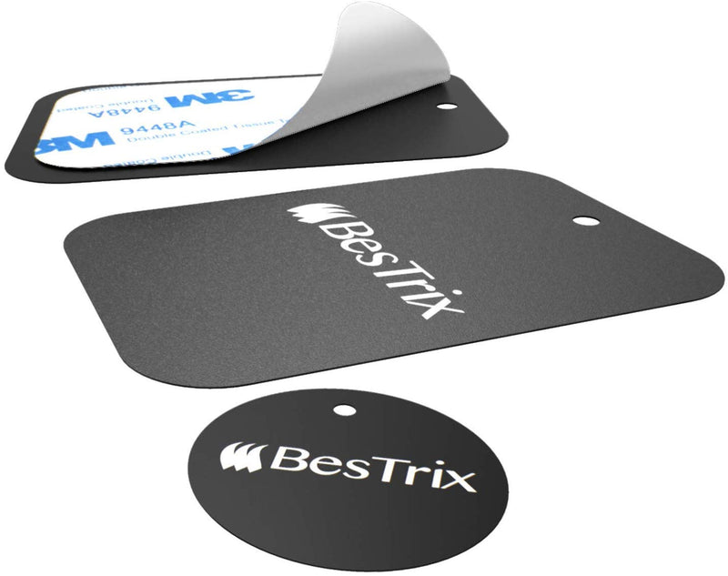  [AUSTRALIA] - Bestrix Metal Plate for Magnetic Mount with 3M Adhesive (Set of 4) Extra Thin