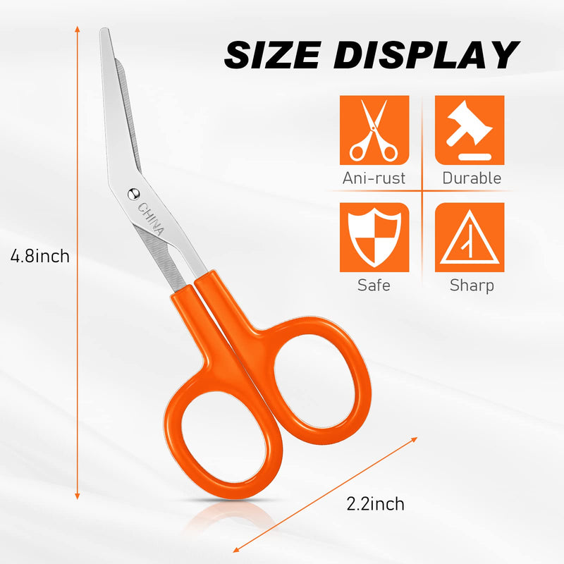  [AUSTRALIA] - 24 Pcs Gauze Scissors Mini Bandage Shears Stainless Steel Nursing Scissors for Nurses Small Wound Shears Athletic Tape Scissors Safety Shears for Indoor Outdoor General Use, 4.8 Inches, 5 Colors
