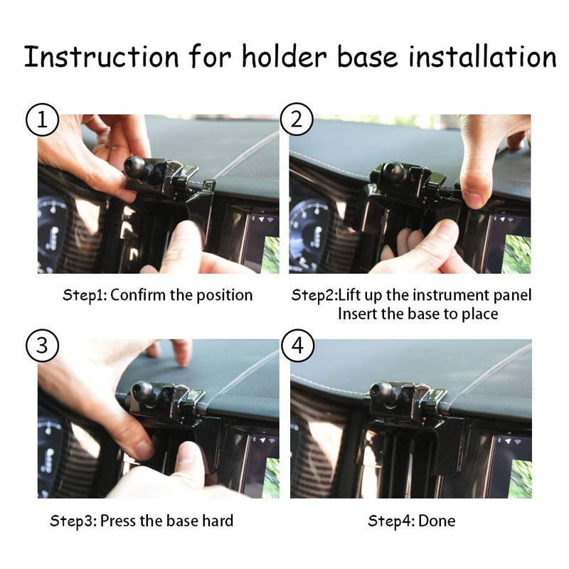  [AUSTRALIA] - LUNQIN Car Phone Holder for 2018-2023 Volvo XC60 Auto Accessories Navigation Bracket Interior Decoration Mobile Cell Phone Mount